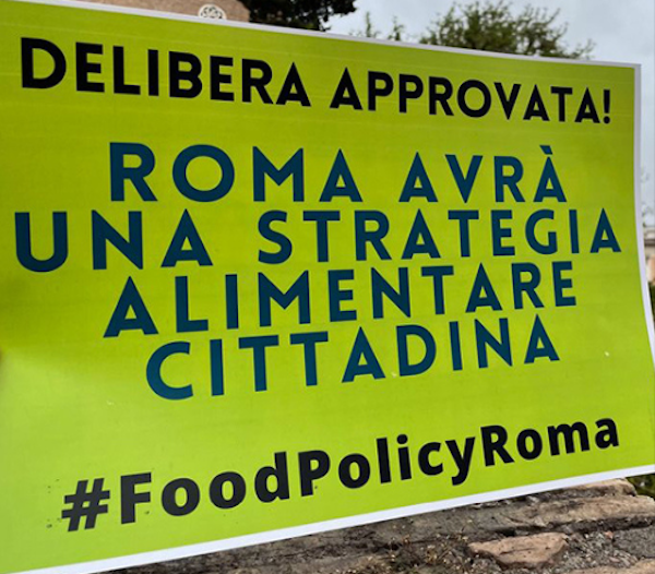 Cartello #FoodPolicyRoma